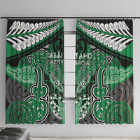 Aotearoa Iwi Ngai Tahu Window Curtain Maori Kowhaiwhai Pattern
