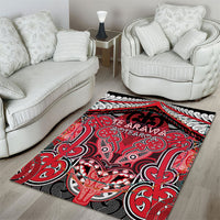 Aotearoa Iwi Te Arawa Area Rug Maori Kowhaiwhai Pattern
