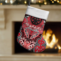Aotearoa Iwi Te Arawa Personalised Christmas Stocking Maori Kowhaiwhai Pattern