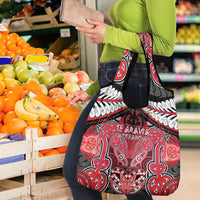 Aotearoa Iwi Te Arawa Grocery Bag Maori Kowhaiwhai Pattern