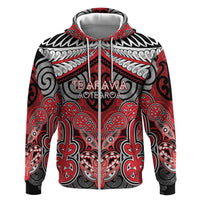 Aotearoa Iwi Te Arawa Personalised Hoodie Maori Kowhaiwhai Pattern