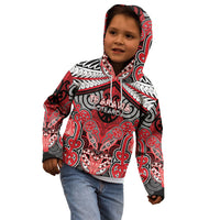 Aotearoa Iwi Te Arawa Personalised Kid Hoodie Maori Kowhaiwhai Pattern