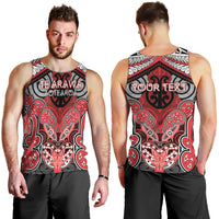 Aotearoa Iwi Te Arawa Personalised Men Tank Top Maori Kowhaiwhai Pattern