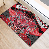Aotearoa Iwi Te Arawa Rubber Doormat Maori Kowhaiwhai Pattern