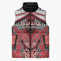 Aotearoa Iwi Te Arawa Personalised Sleeveless Puffer Jacket Maori Kowhaiwhai Pattern