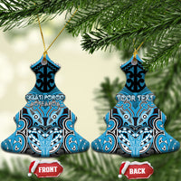 Aotearoa Iwi Ngati Porou Personalised Ceramic Ornament Maori Kowhaiwhai Pattern
