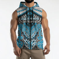 Aotearoa Iwi Ngati Porou Personalised Sleeveless Zip Hoodie Maori Kowhaiwhai Pattern