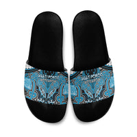 Aotearoa Iwi Ngati Porou Slide Sandals Maori Kowhaiwhai Pattern
