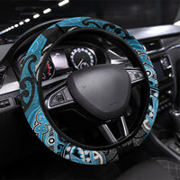 Aotearoa Iwi Ngati Porou Steering Wheel Cover Maori Kowhaiwhai Pattern