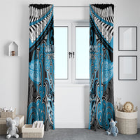 Aotearoa Iwi Ngati Porou Window Curtain Maori Kowhaiwhai Pattern