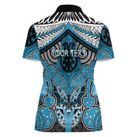 Aotearoa Iwi Ngati Porou Personalised Women Polo Shirt Maori Kowhaiwhai Pattern