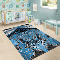Aotearoa Iwi Ngati Kahungunu Area Rug Maori Kowhaiwhai Pattern