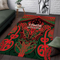 Aotearoa Iwi Tuhoe Area Rug Maori Kowhaiwhai Pattern