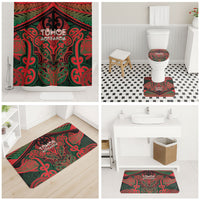 Aotearoa Iwi Tuhoe Bathroom Set Maori Kowhaiwhai Pattern
