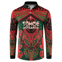Aotearoa Iwi Tuhoe Personalised Button Sweatshirt Maori Kowhaiwhai Pattern