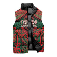 Aotearoa Iwi Tuhoe Personalised Sleeveless Puffer Jacket Maori Kowhaiwhai Pattern