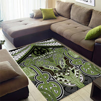 Aotearoa Iwi Whakatohea Area Rug Maori Kowhaiwhai Pattern