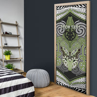 Aotearoa Iwi Whakatohea Personalised Door Cover Maori Kowhaiwhai Pattern