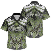 Aotearoa Iwi Whakatohea Personalised Family Matching Off Shoulder Maxi Dress and Hawaiian Shirt Maori Kowhaiwhai Pattern