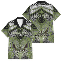 Aotearoa Iwi Whakatohea Personalised Family Matching Tank Maxi Dress and Hawaiian Shirt Maori Kowhaiwhai Pattern