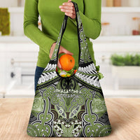 Aotearoa Iwi Whakatohea Grocery Bag Maori Kowhaiwhai Pattern