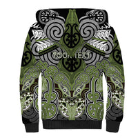 Aotearoa Iwi Whakatohea Personalised Sherpa Hoodie Maori Kowhaiwhai Pattern