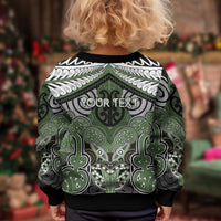 Aotearoa Iwi Ngati Awa Personalised Kid Ugly Christmas Sweater Maori Kowhaiwhai Pattern