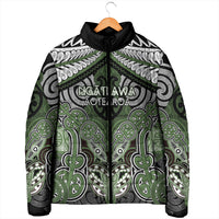 Aotearoa Iwi Ngati Awa Personalised Padded Jacket Maori Kowhaiwhai Pattern