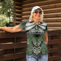 Aotearoa Iwi Ngati Awa Personalised Women Polo Shirt Maori Kowhaiwhai Pattern