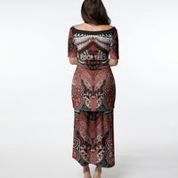Aotearoa Iwi Rongowhakaata Personalised Puletasi Maori Kowhaiwhai Pattern