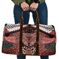 Aotearoa Iwi Rongowhakaata Travel Bag Maori Kowhaiwhai Pattern