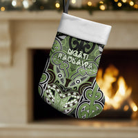 Aotearoa Iwi Ngati Raukawa Personalised Christmas Stocking Maori Kowhaiwhai Pattern