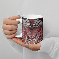 Aotearoa Iwi Ngati Toa Personalised Ceramic Mug Maori Kowhaiwhai Pattern