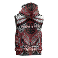 Aotearoa Iwi Ngati Toa Personalised Sleeveless Hoodie Maori Kowhaiwhai Pattern