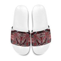 Aotearoa Iwi Ngati Toa Slide Sandals Maori Kowhaiwhai Pattern