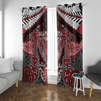 Aotearoa Iwi Ngati Toa Window Curtain Maori Kowhaiwhai Pattern