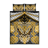 Aotearoa Iwi Ngati Tama Quilt Bed Set Maori Kowhaiwhai Pattern