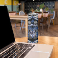 Aotearoa Iwi Ngati Tuwharetoa Personalised Skinny Tumbler Maori Kowhaiwhai Pattern