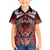 Aotearoa Iwi Te Ati Awa Personalised Hawaiian Shirt Maori Kowhaiwhai Pattern