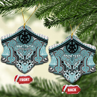 Aotearoa Iwi Ngati Paoa Personalised Ceramic Ornament Maori Kowhaiwhai Pattern