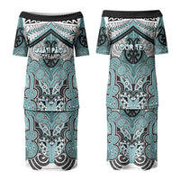Aotearoa Iwi Ngati Paoa Personalised Couples Matching Puletasi and Hawaiian Shirt Maori Kowhaiwhai Pattern