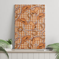Brown Hawaii Palaka Cowboy Canvas Wall Art Hawaiian Paniolo Festival Spirit LT19 - Polynesian Pride