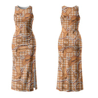 Brown Hawaii Palaka Cowboy Couples Matching Tank Maxi Dress and Hawaiian Shirt Hawaiian Paniolo Festival Spirit LT19 - Polynesian Pride
