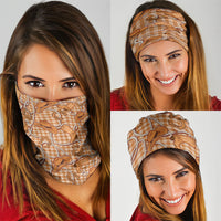 Brown Hawaii Palaka Cowboy Neck Gaiter Hawaiian Paniolo Festival Spirit LT19 - Polynesian Pride