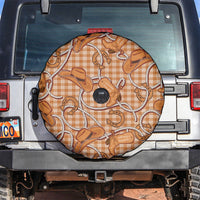 Brown Hawaii Palaka Cowboy Spare Tire Cover Hawaiian Paniolo Festival Spirit LT19 Brown - Polynesian Pride