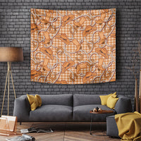 Brown Hawaii Palaka Cowboy Tapestry Hawaiian Paniolo Festival Spirit LT19 Brown - Polynesian Pride