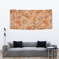 Brown Hawaii Palaka Cowboy Tapestry Hawaiian Paniolo Festival Spirit LT19 - Polynesian Pride