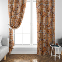 Brown Hawaii Palaka Cowboy Window Curtain Hawaiian Paniolo Festival Spirit LT19 - Polynesian Pride
