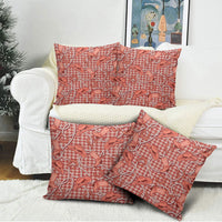 Red Hawaii Palaka Cowboy Pillow Cover Hawaiian Paniolo Festival Spirit LT19 - Polynesian Pride