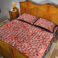 Red Hawaii Palaka Cowboy Quilt Bed Set Hawaiian Paniolo Festival Spirit LT19 - Polynesian Pride